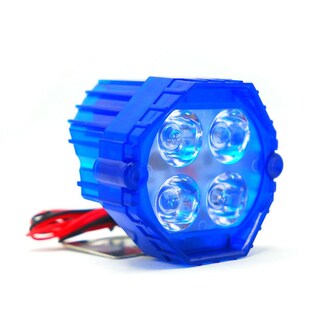 Foto 3 | Faro Para Moto Rasen Auxiliar Redondo Led Blanco, Contorno Rgb