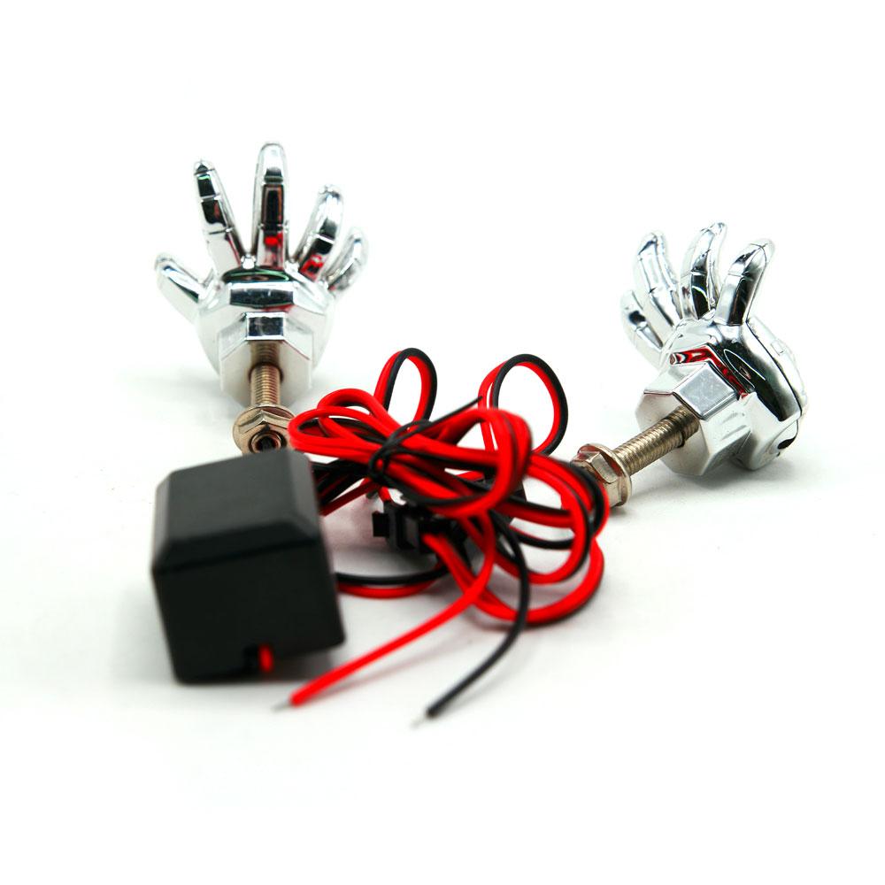 Foto 7 pulgar | Faro Led Decorativo En Forma De Mano Con Estrobo Para Motocicleta