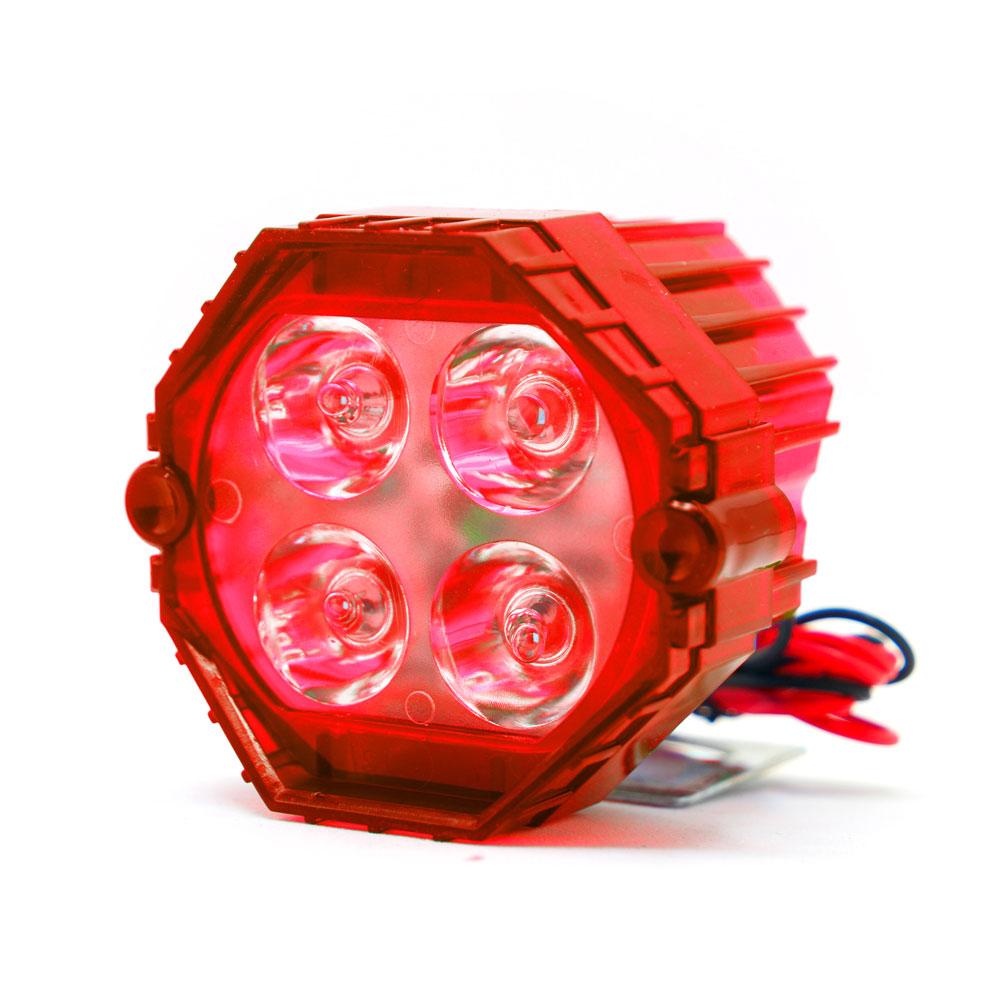 Foto 2 pulgar | Faro Para Moto Rasen Auxiliar Redondo Led Blanco, Contorno Rgb