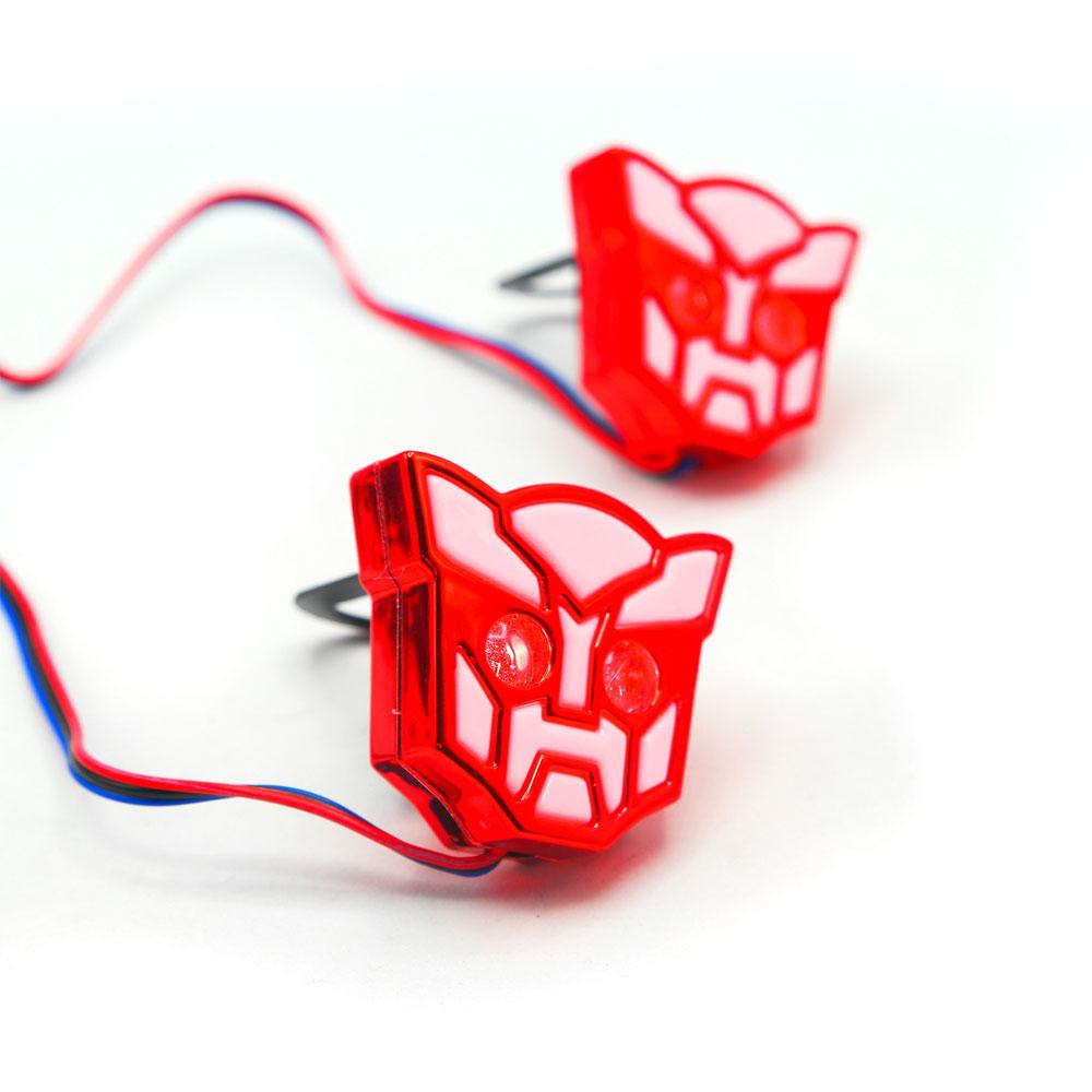Foto 3 pulgar | Luz Decorativa RASEN Rojo Tipo Transformers Estrobo para Motocicleta