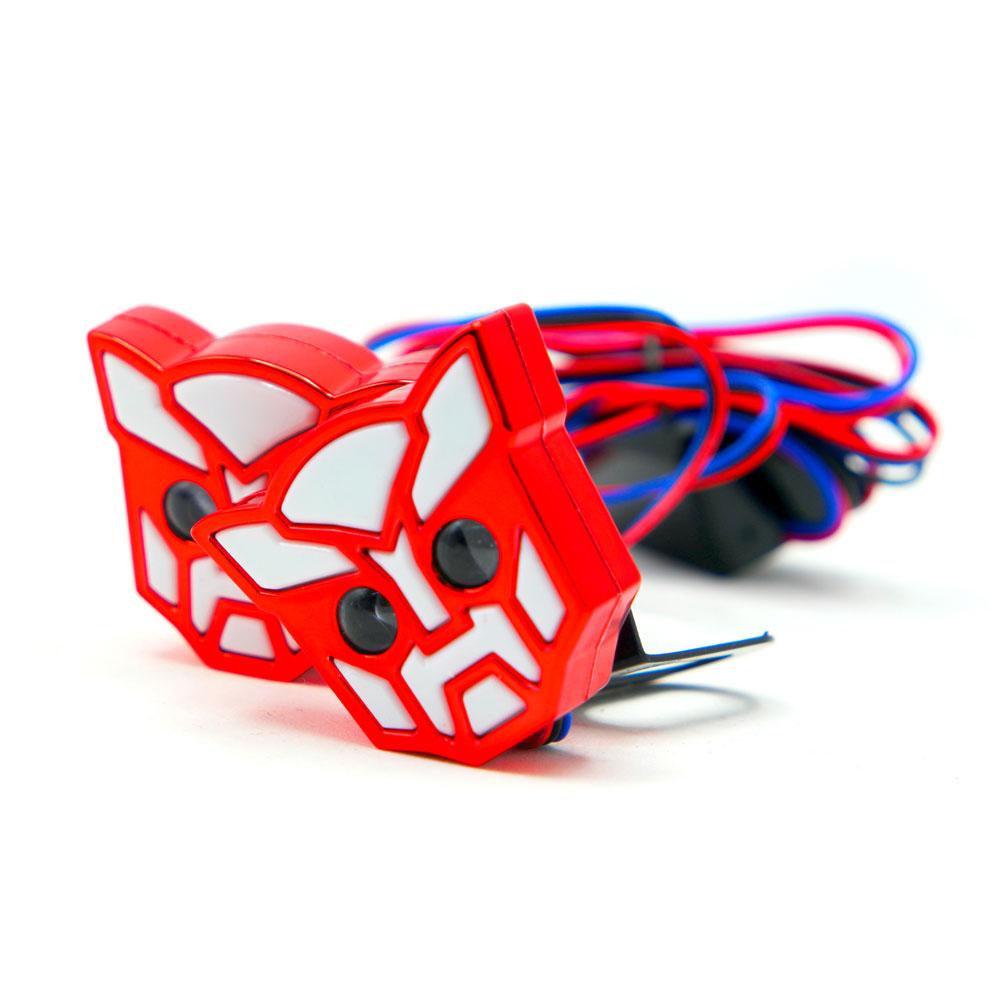 Foto 4 pulgar | Luz Decorativa RASEN Rojo Tipo Transformers Estrobo para Motocicleta