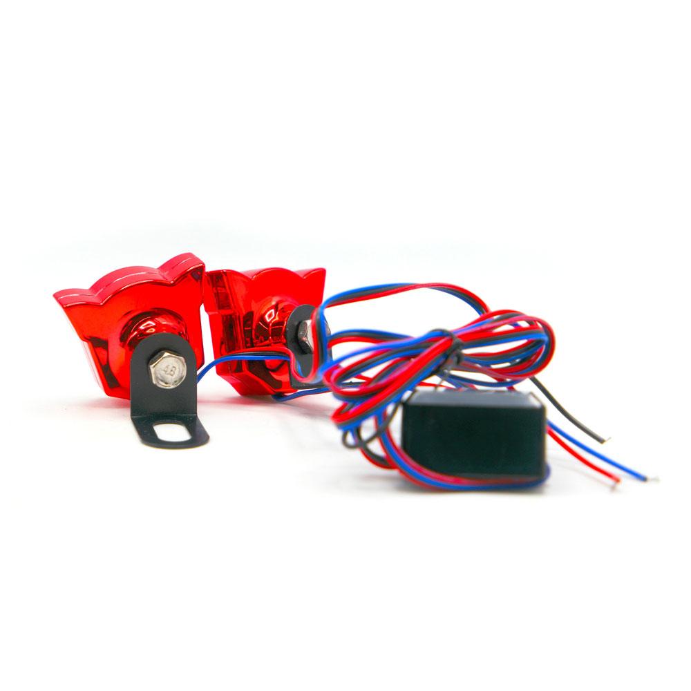 Foto 6 pulgar | Luz Decorativa RASEN Rojo Tipo Transformers Estrobo para Motocicleta