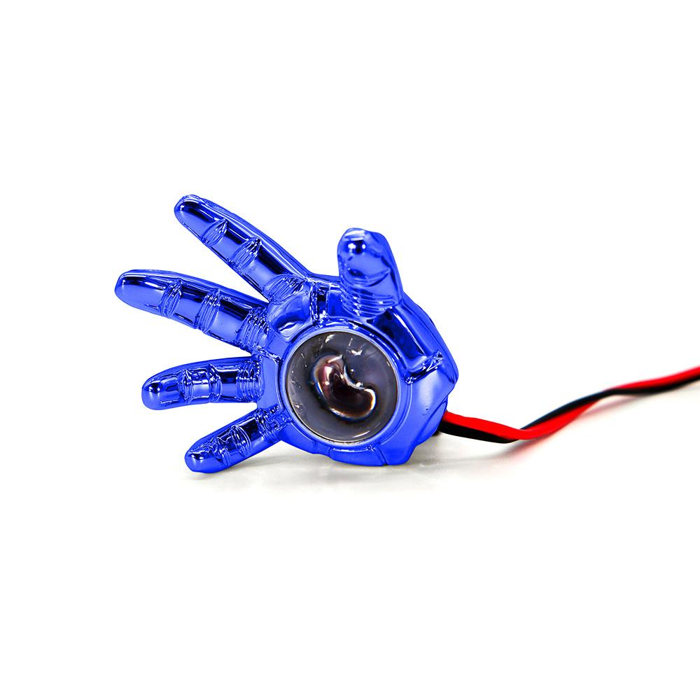 Foto 6 pulgar | Faro Auxiliar LED RASEN Decorativo en Forma de Mano con Luz Fija en color Azul para Motocicleta