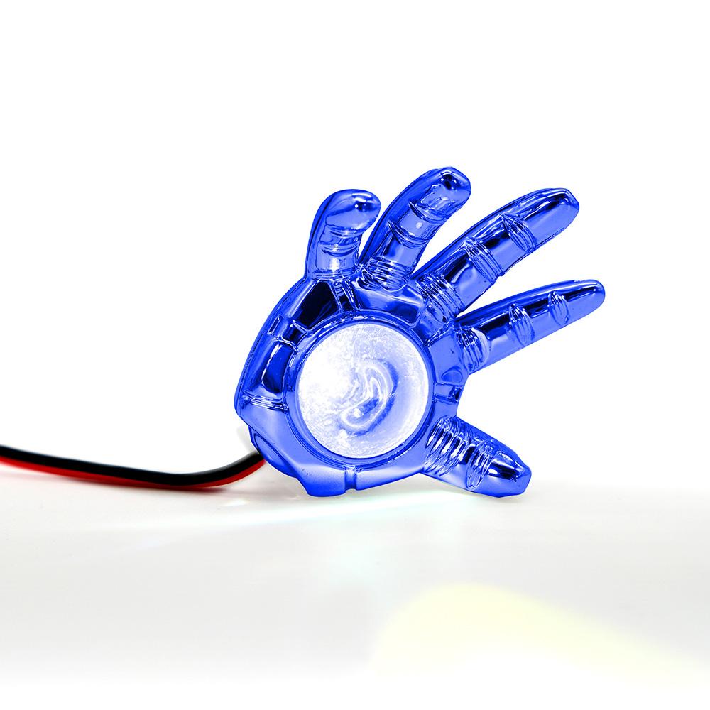 Foto 7 pulgar | Faro Auxiliar LED RASEN Decorativo en Forma de Mano con Luz Fija en color Azul para Motocicleta