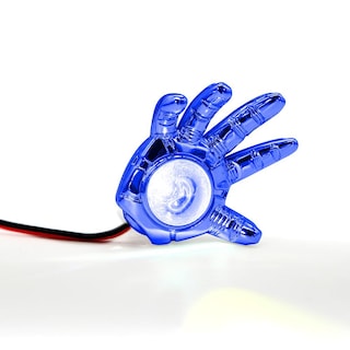 Foto 6 | Faro Auxiliar LED RASEN Decorativo en Forma de Mano con Luz Fija en color Azul para Motocicleta