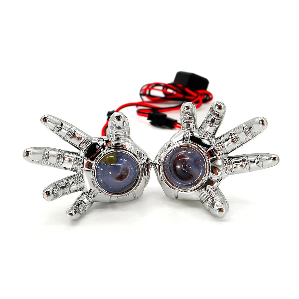 Foto 2 pulgar | Faro Auxiliar LED RASEN Decorativo en Forma de Mano con Luz Fija en color Azul para Motocicleta