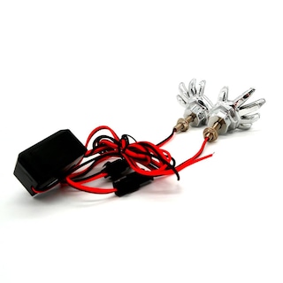 Foto 4 | Faro Auxiliar LED RASEN Decorativo en Forma de Mano con Luz Fija en color Azul para Motocicleta