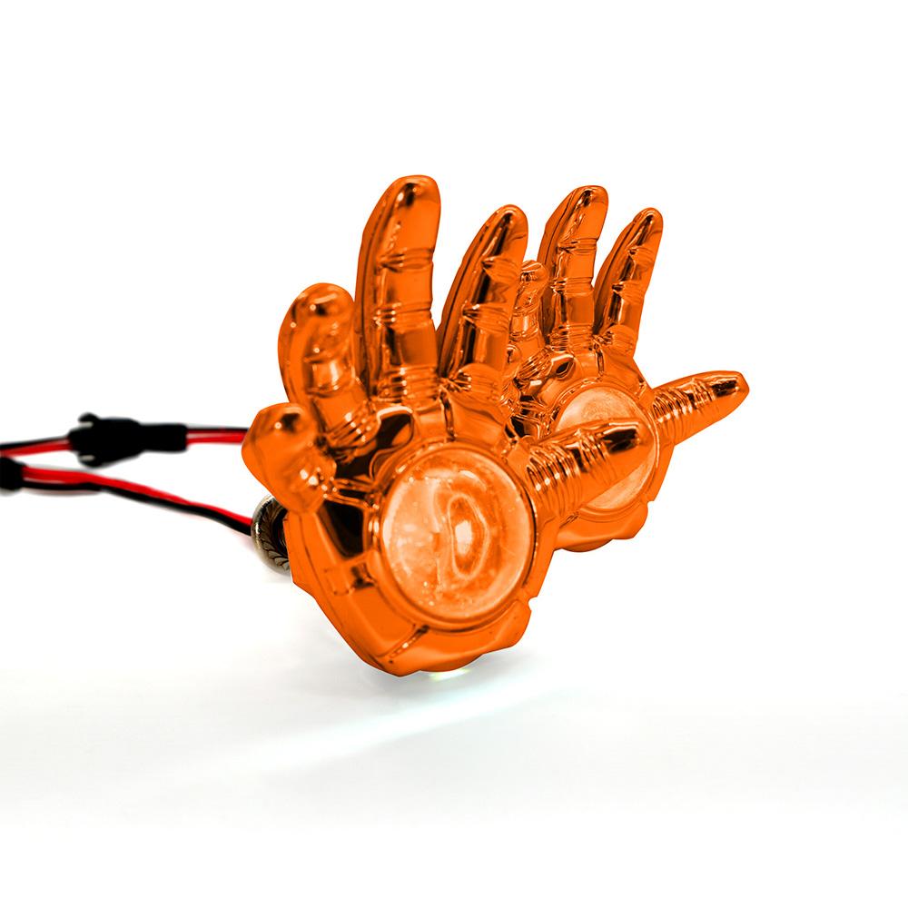 Foto 3 pulgar | Faro Auxiliar LED RASEN Decorativo en Forma de Mano con Luz Fija en color Azul para Motocicleta