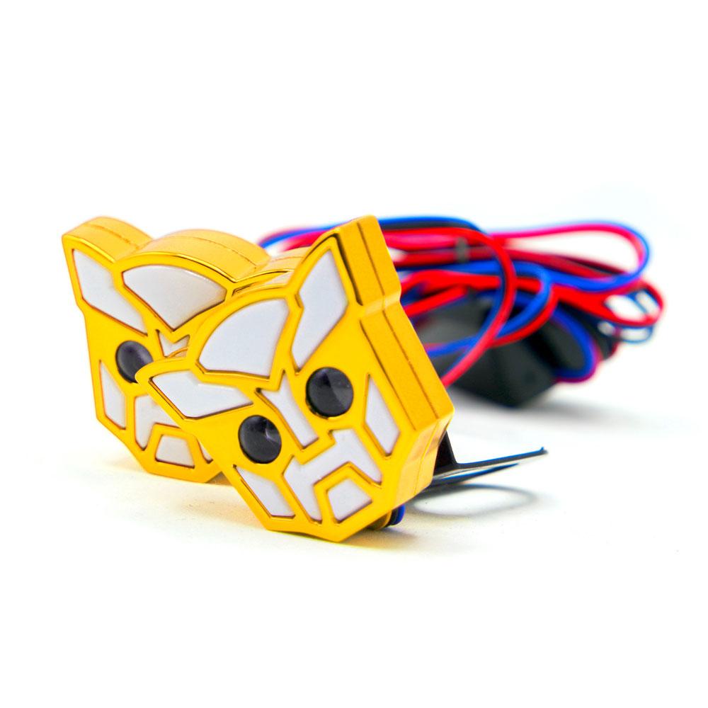 Foto 4 pulgar | Luz Decorativa RASEN Amarilla Tipo Transformers Estrobo para Motocicleta