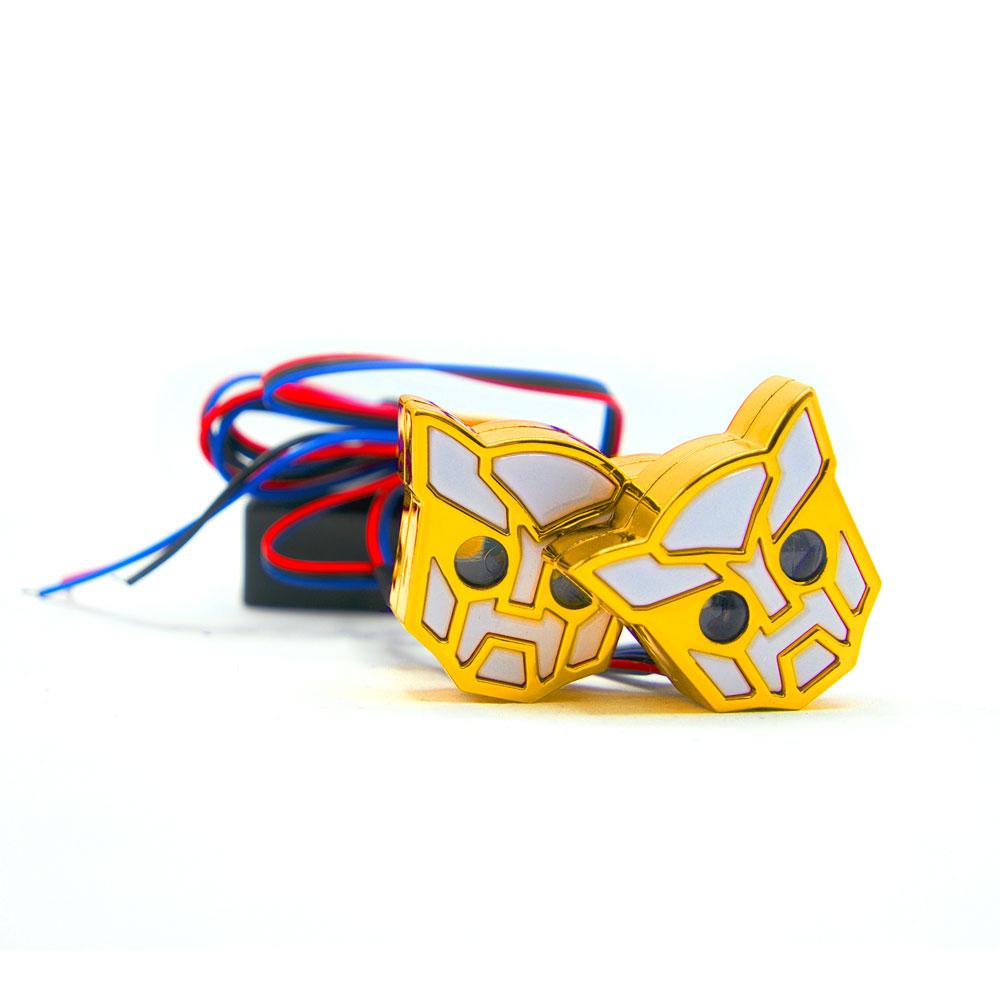 Foto 5 pulgar | Luz Decorativa RASEN Amarilla Tipo Transformers Estrobo para Motocicleta