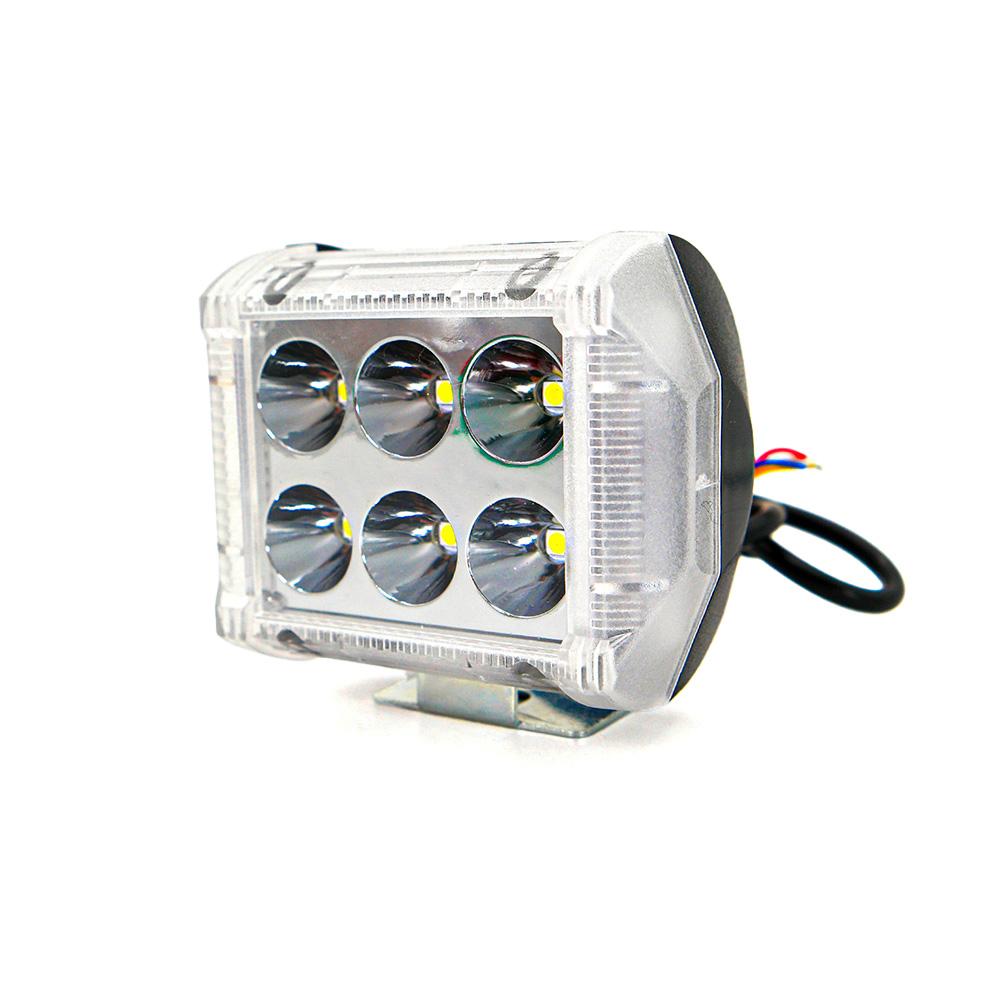 Foto 3 pulgar | Faro Auxiliar Led con Estrobo 6 Led Luz de Contorno Lateral para Motocicleta