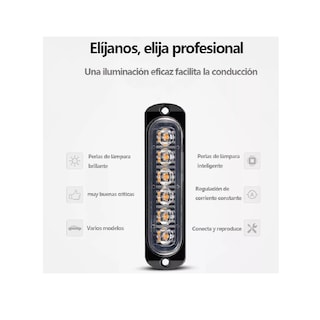 Foto 3 | Barra de Luz Led Eo Safe Imports Esi11092 Negro 2 Piezas