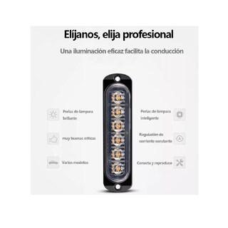 Foto 4 | Barras de Luz Led Eo Safe Imports Esi11094 Amarillo 2 Piezas