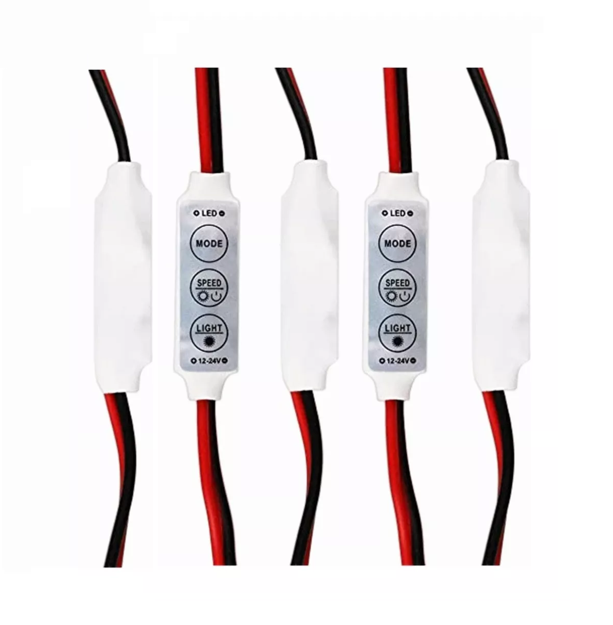 Foto 3 pulgar | Tiras Led 3 Botones Dimmer Estrobo 12v Ojo de Águila Eo Safe Imports ESI-11317 Multicolor 12 Piezas
