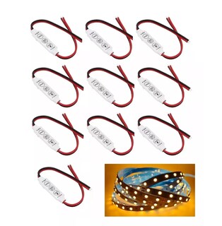Foto 4 | Tiras Led 3 Botones Dimmer Estrobo 12v Ojo de Águila Eo Safe Imports ESI-11317 Multicolor 12 Piezas