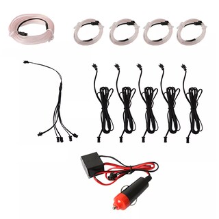 Foto 1 | Set Tiras De Luz Fría Para Interiores De Automóviles Eo Safe Imports Esi-14593 Blanco