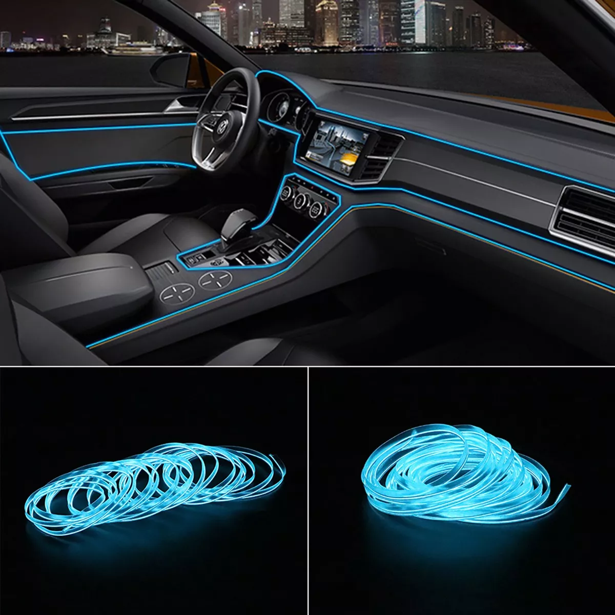 Foto 3 | Set Tiras De Luz Fría Para Interiores De Automóviles Eo Safe Imports Esi-14593 Blanco