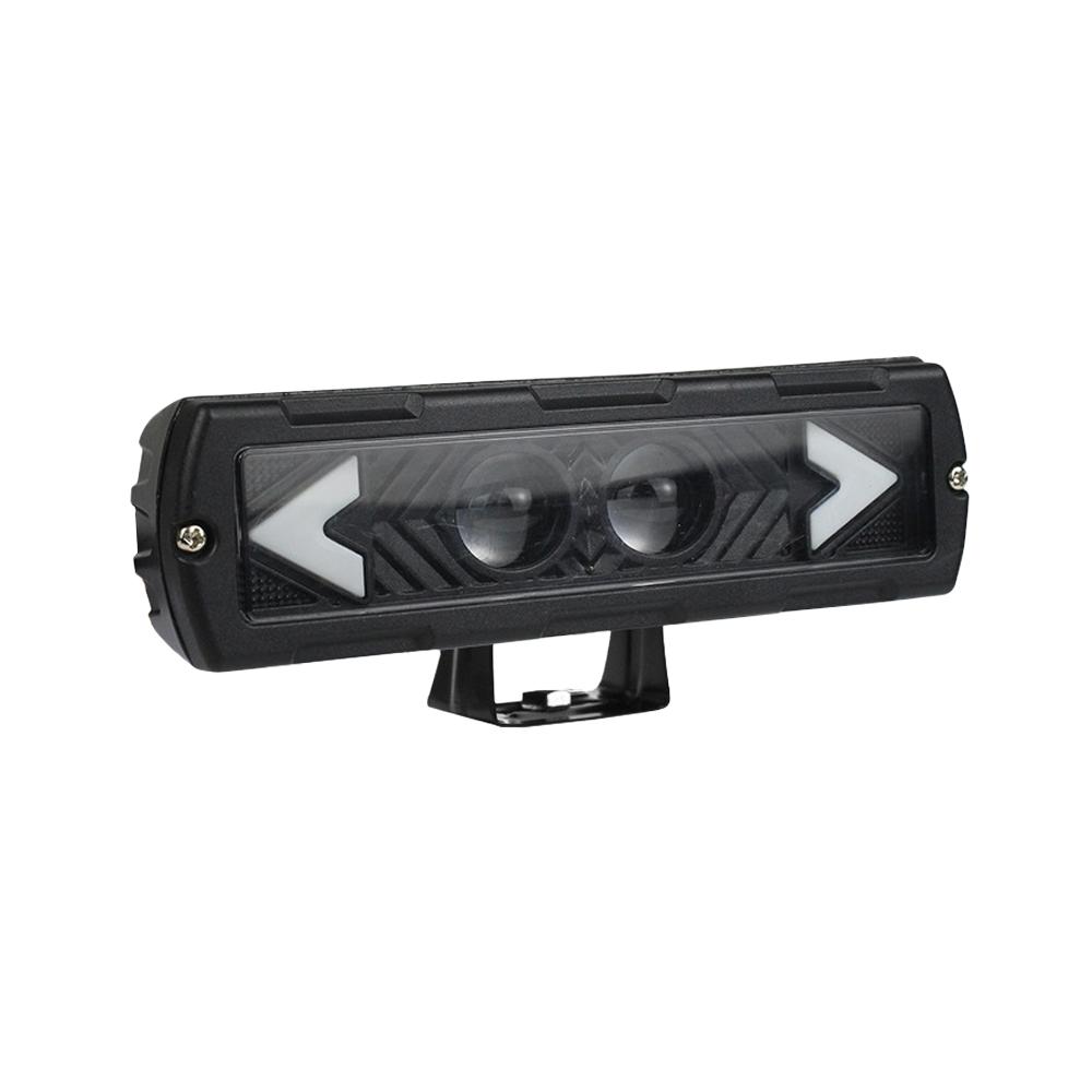 Foto 2 pulgar | Barra Led Para Auto Rasen Doble Lupa, Luz Blanca Amarilla Flechas Frontales 14 Led 38w