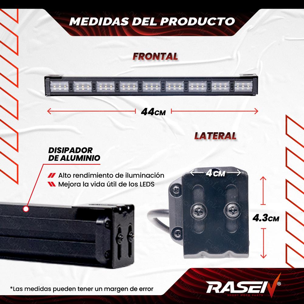 Foto 4 pulgar | Barra Led Rasen Multifuncional Luz Blanca- Amarilla 9 Celdas, 27 Led