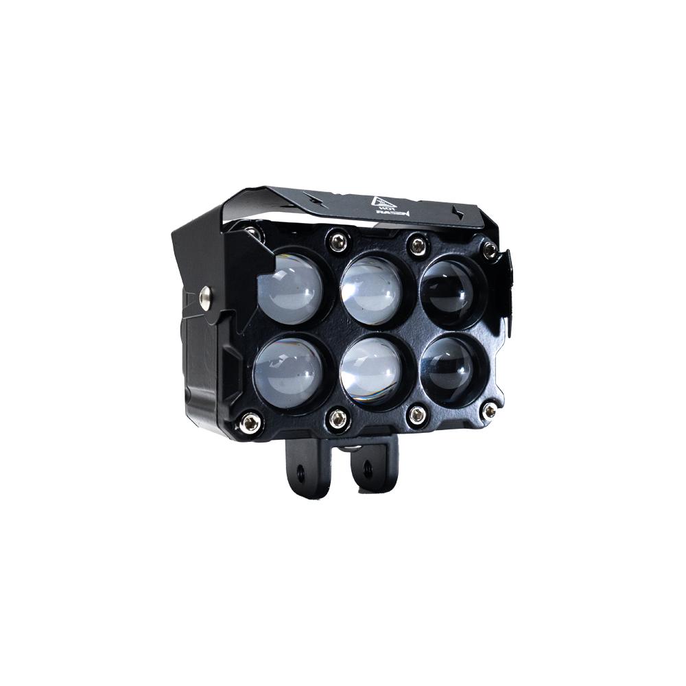 Foto 4 pulgar | 2 Faros Led Cuadrado Para Moto Rasen, 6 Lupas