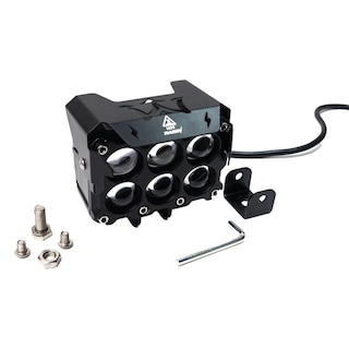 Foto 6 | 2 Faros Led Cuadrado Para Moto Rasen, 6 Lupas