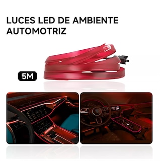Foto 3 | Tira Neon Led Flexible Luz Auto Interior Decorativa Eo Safe Imports Esi-17972 Rojo