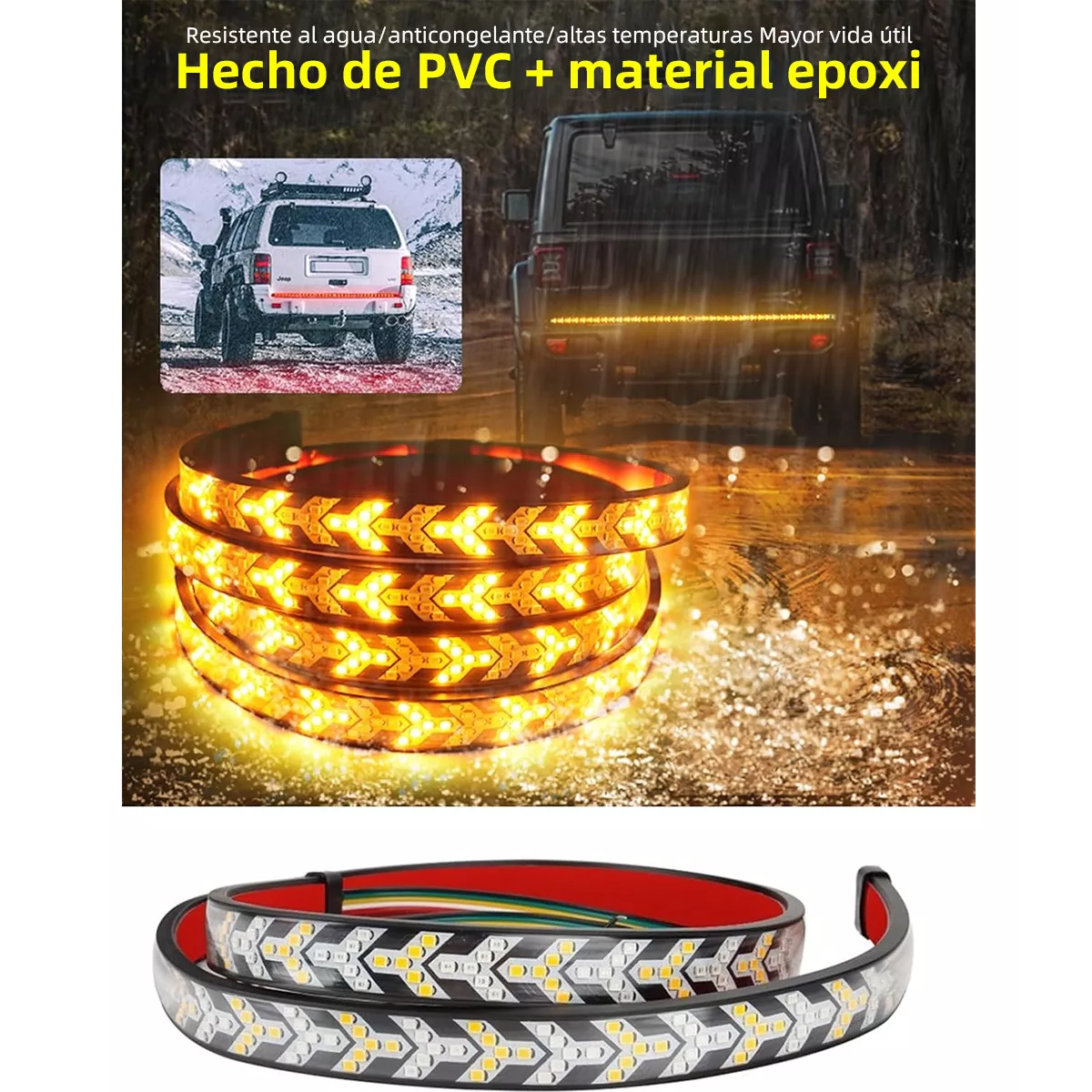 Foto 4 pulgar | Tira Trasera 1.5m Luces Direccionales Secuencial Auto Camion Eo Safe Imports Esi-17974 Multicolor
