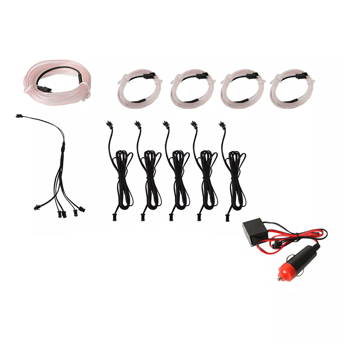 Tiras De Luz Fría Para Interiores De Automóviles  Eo Safe Imports Esi-17977 Blanco