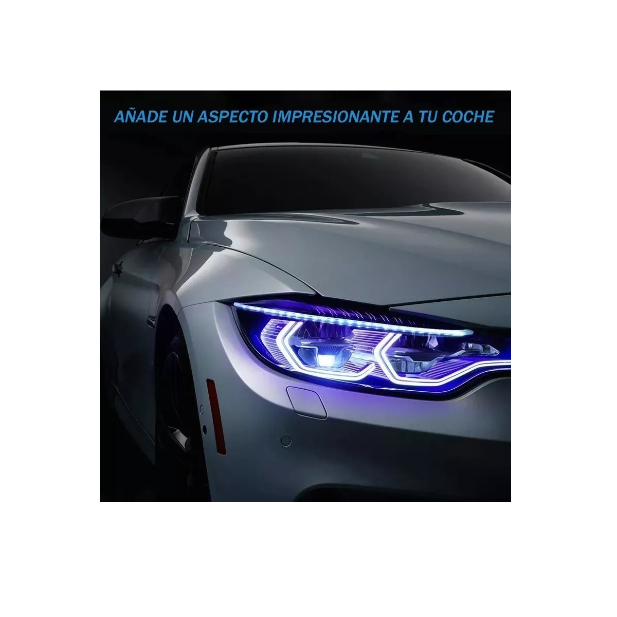 Foto 2 | Par Tira Luz Direccional Secuencial Fluyendo Rgb Auto 60cm Eo Safe Imports Esi-17975 Azul