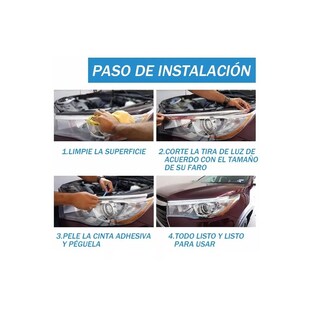 Foto 3 | Par Tira Luz Direccional Secuencial Fluyendo Rgb Auto 60cm Eo Safe Imports Esi-17975 Azul