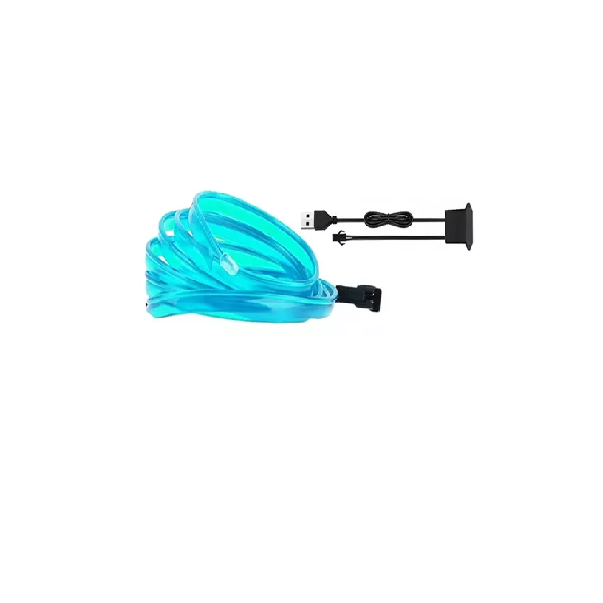 Foto 2 pulgar | Tira Neon Led Flexible Luz Auto Interior Decorativa Eo Safe Imports Esi-17973 Azul