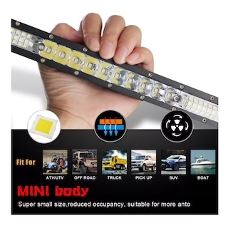Foto 3 | Nueva Barra Slim Led 11 Pulgadas 26 Leds 78w Lab.g, Negro