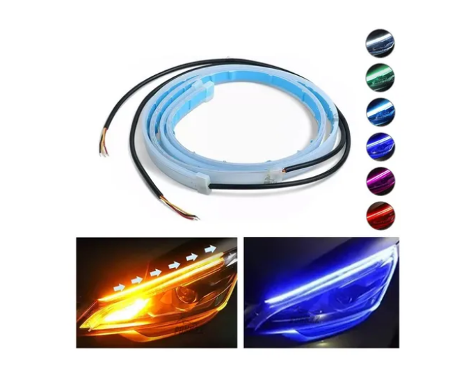 30cm Xtellar Par Tira Led Drl Flexible Direccional Secuencial Auto