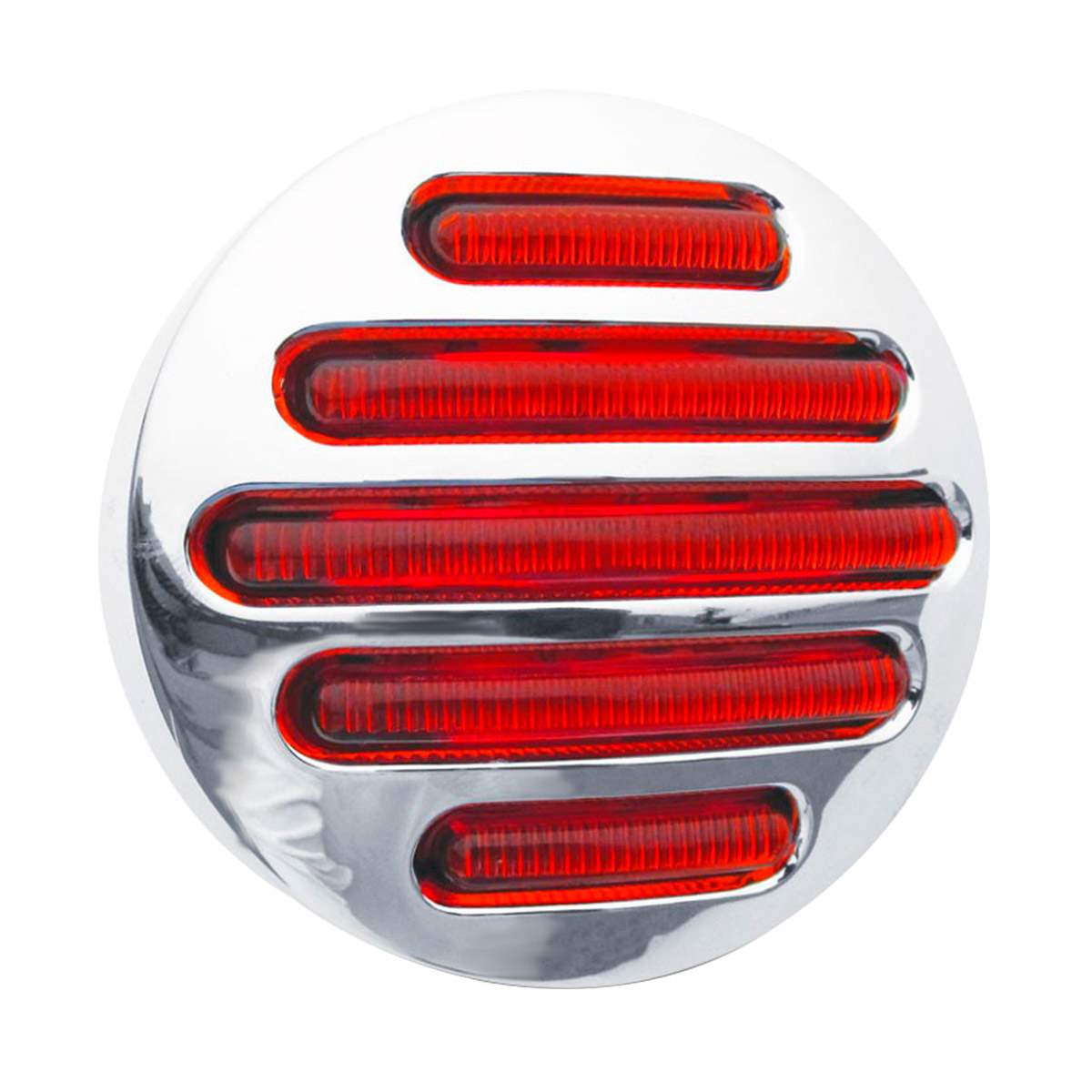 Plafón Redondo de 14 Leds color Rojo de 2 1/2 Pg