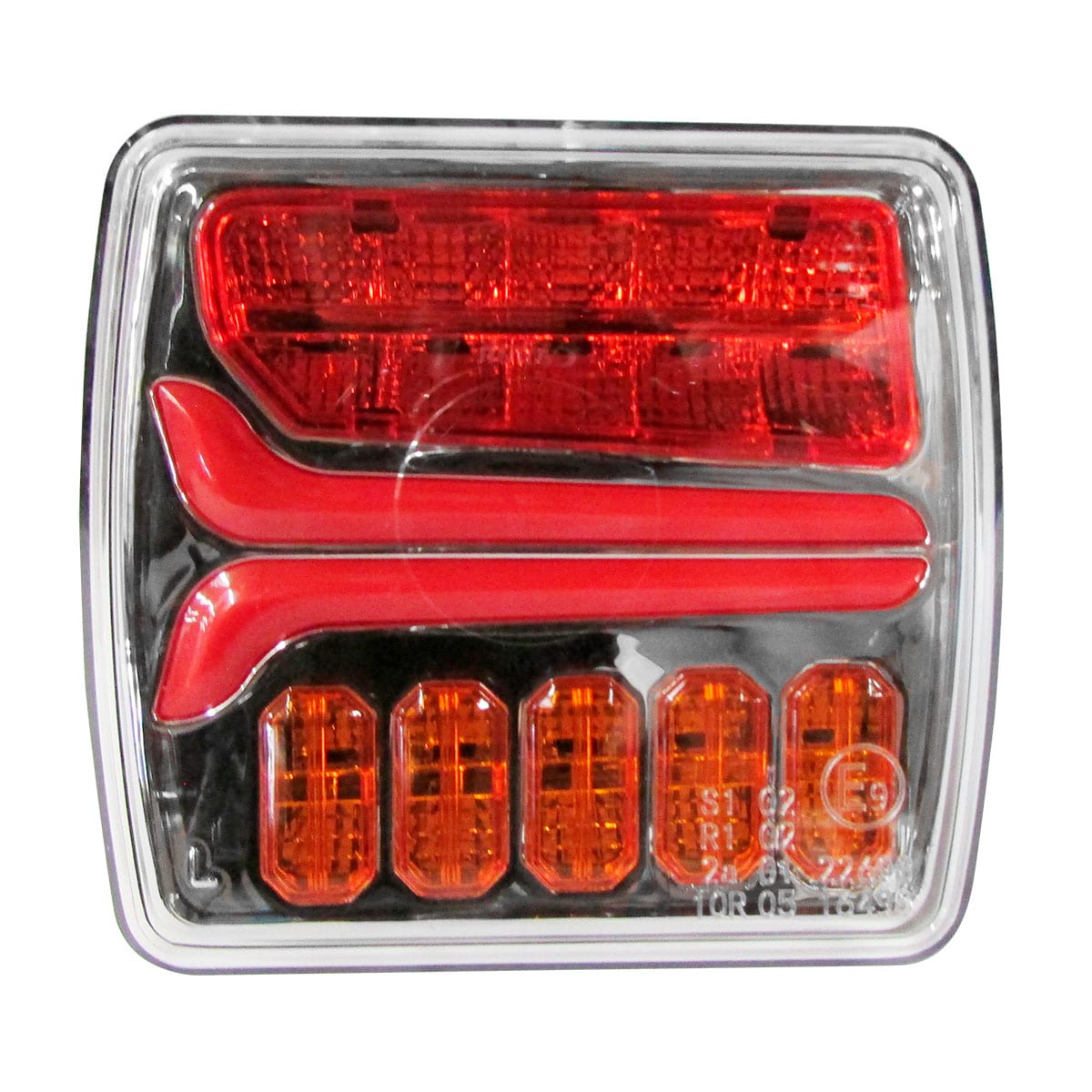 Plafón Cuadrado Refividrio de Led color Rojo Izquierdo 4.3 Pg $718