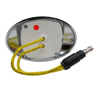Foto 3 | Plafón Ovalado 2 Leds Rojo Mica Cristal