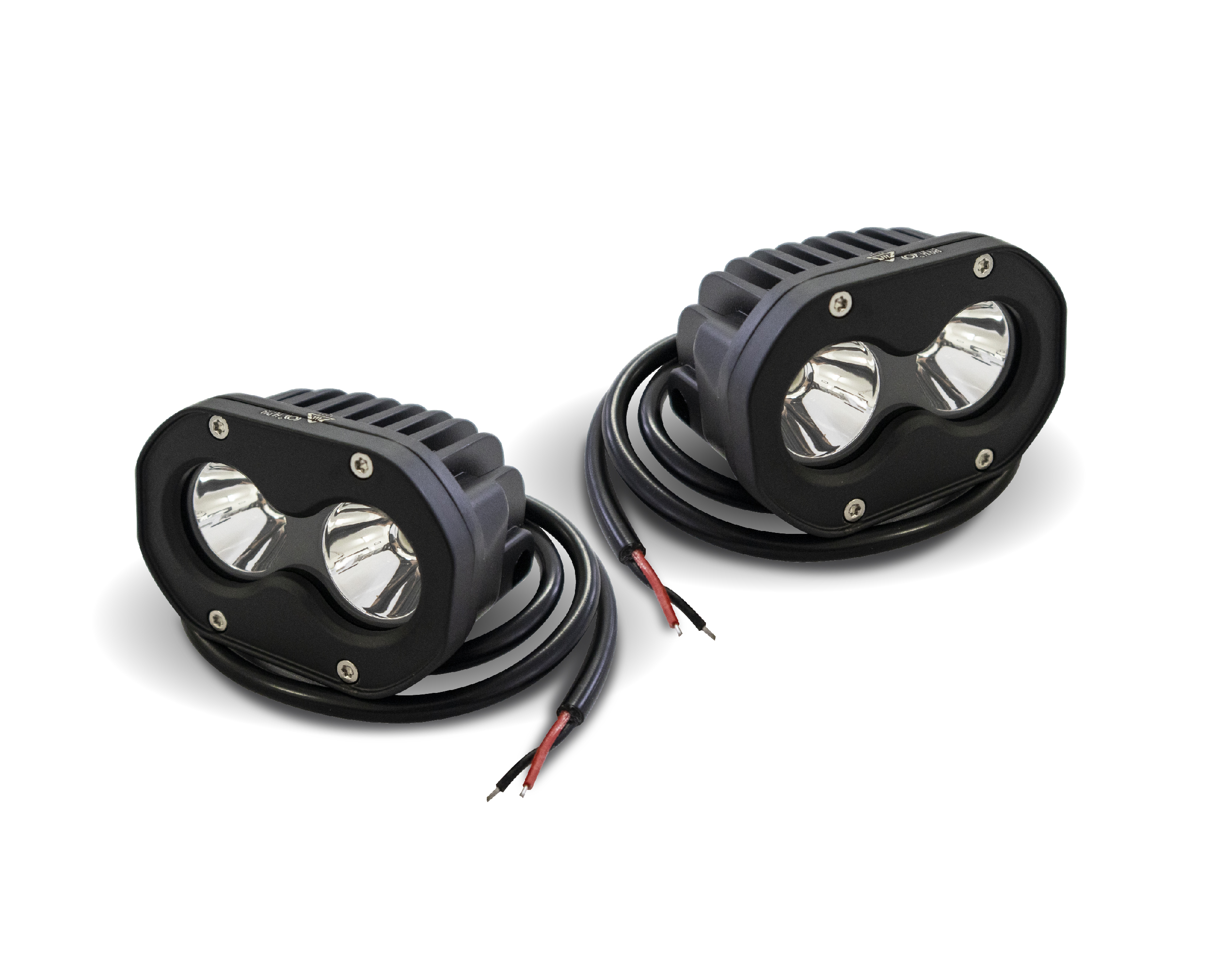 Mini Faros Hiper Cree Led IOL Ovalados 3 Pulgadas con Bases 2 Piezas