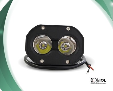 Foto 2 | Mini Faros Hiper Cree Led IOL Ovalados 3 Pulgadas con Bases 2 Piezas