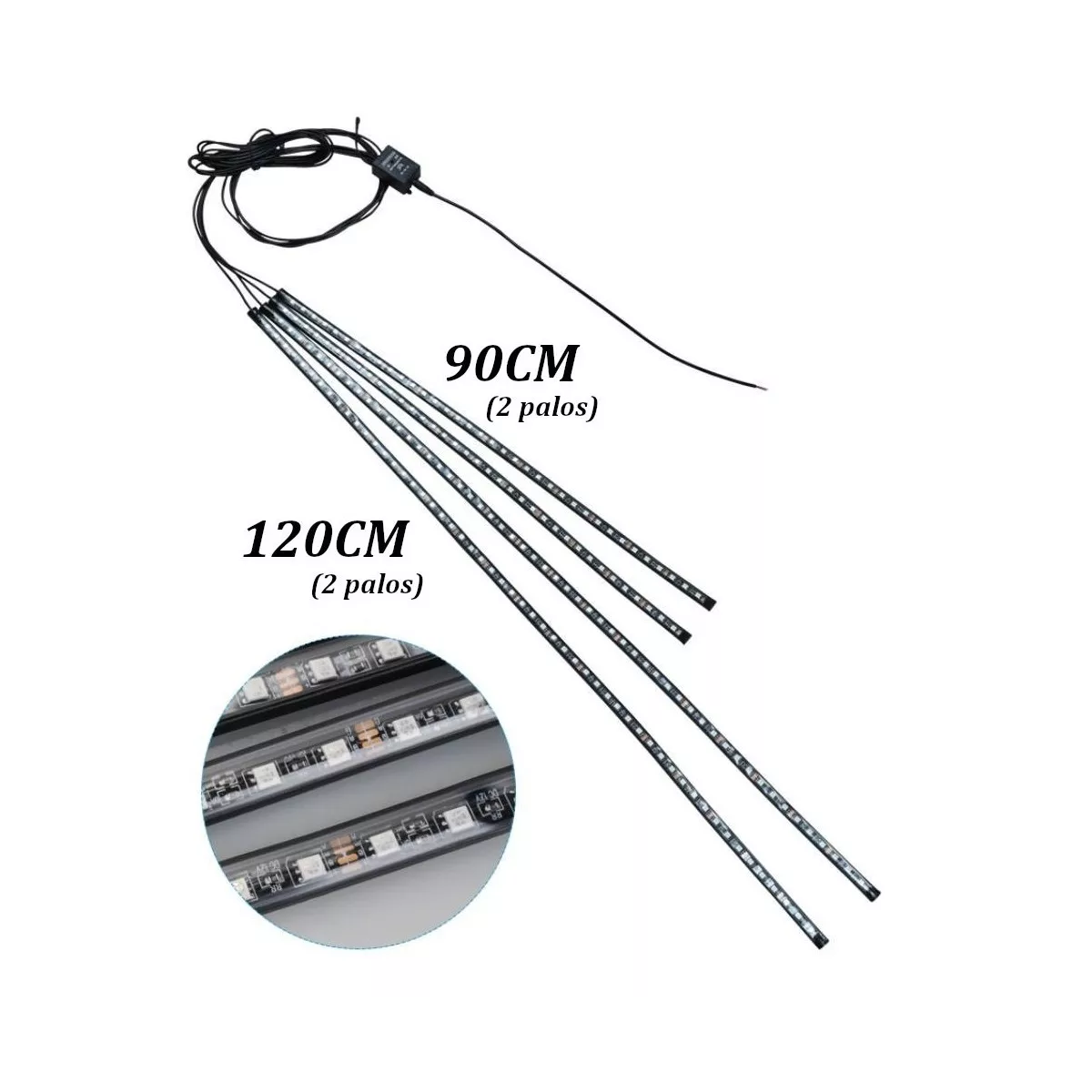 Foto 4 pulgar | Luces Led Activadas por Sonido para el Chasis Eo Safe Imports Esi-6556 color Negro