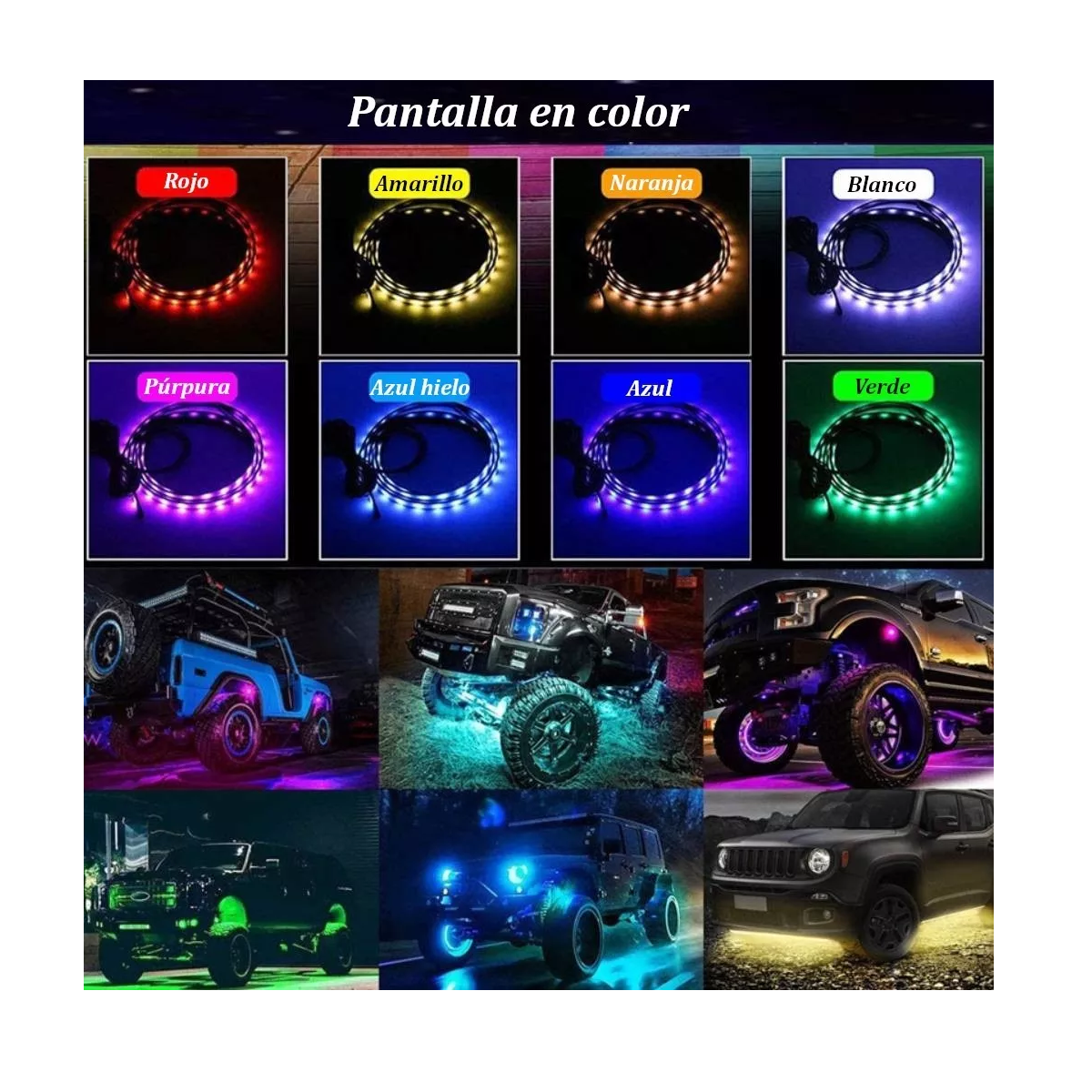 Foto 4 | Luces Led Activadas por Sonido para el Chasis Eo Safe Imports Esi-6556 color Negro
