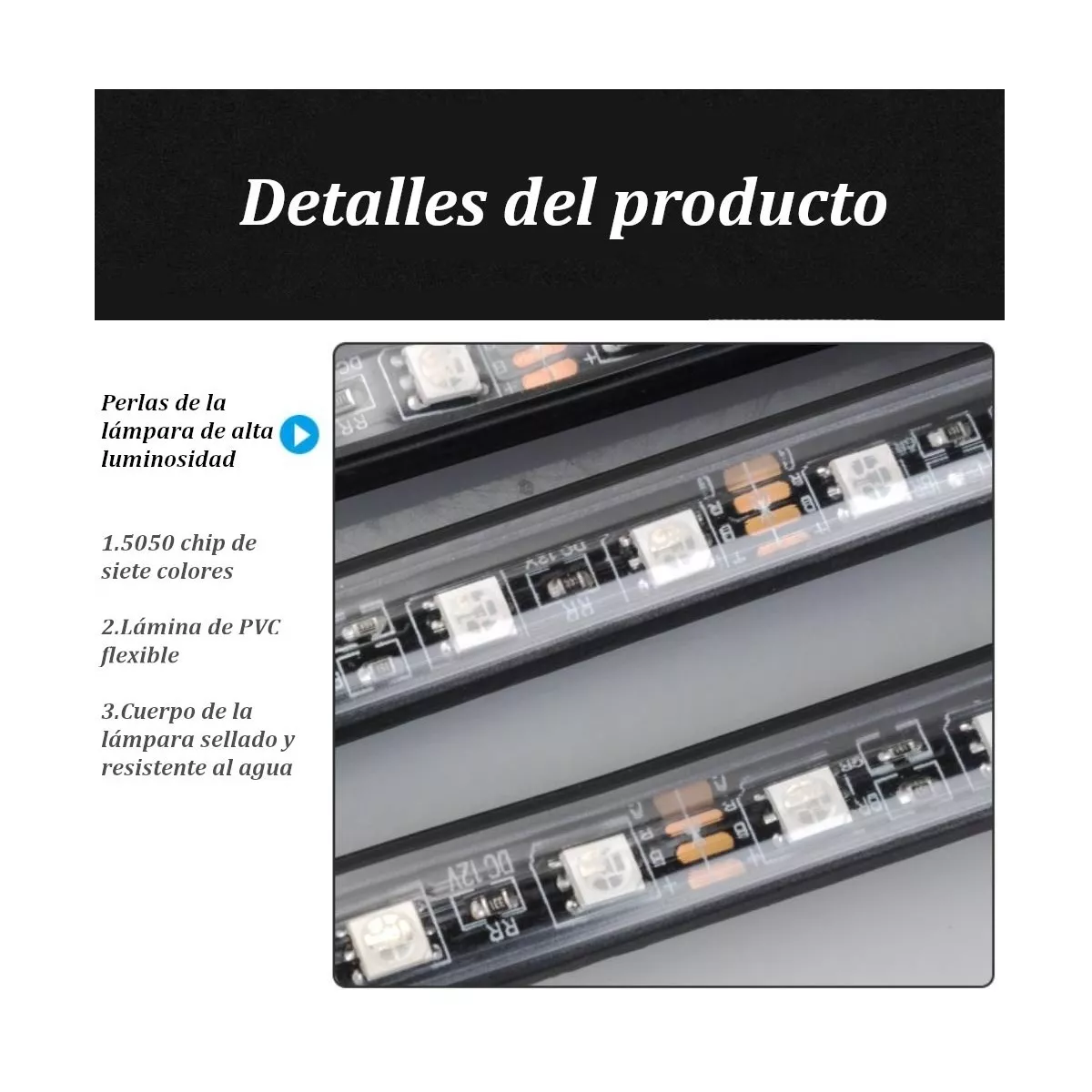 Foto 5 | Luces Led Activadas por Sonido para el Chasis Eo Safe Imports Esi-6556 color Negro