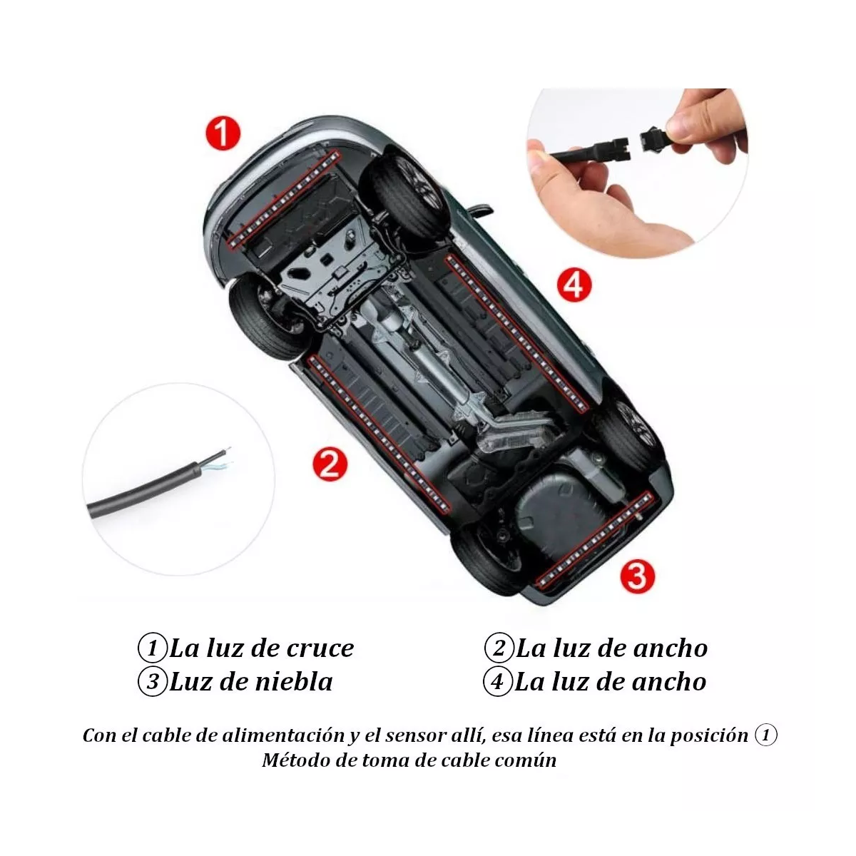 Foto 7 | Luces Led Activadas por Sonido para el Chasis Eo Safe Imports Esi-6556 color Negro