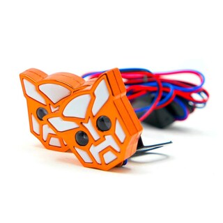Foto 3 | Luz Decorativa Rasen RS-LED-13030 Naranja Tipo Transformers Estrobo para Motocicleta