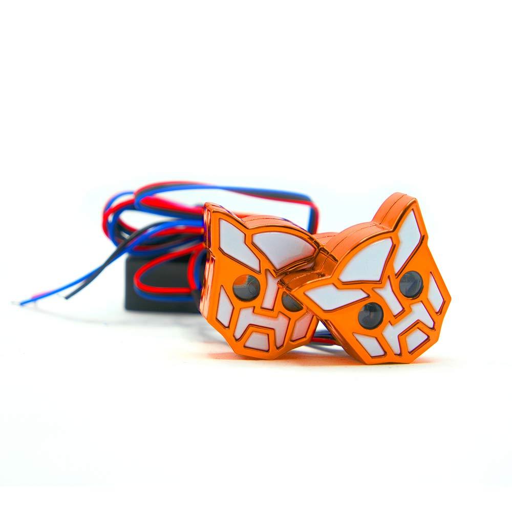 Foto 4 | Luz Decorativa Rasen RS-LED-13030 Naranja Tipo Transformers Estrobo para Motocicleta