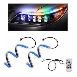 Foto 4 | Tira Luz Drl Direccional Secuencial Rgb Para Auto 60cm Eo Safe Imports Esi-12118 Azul