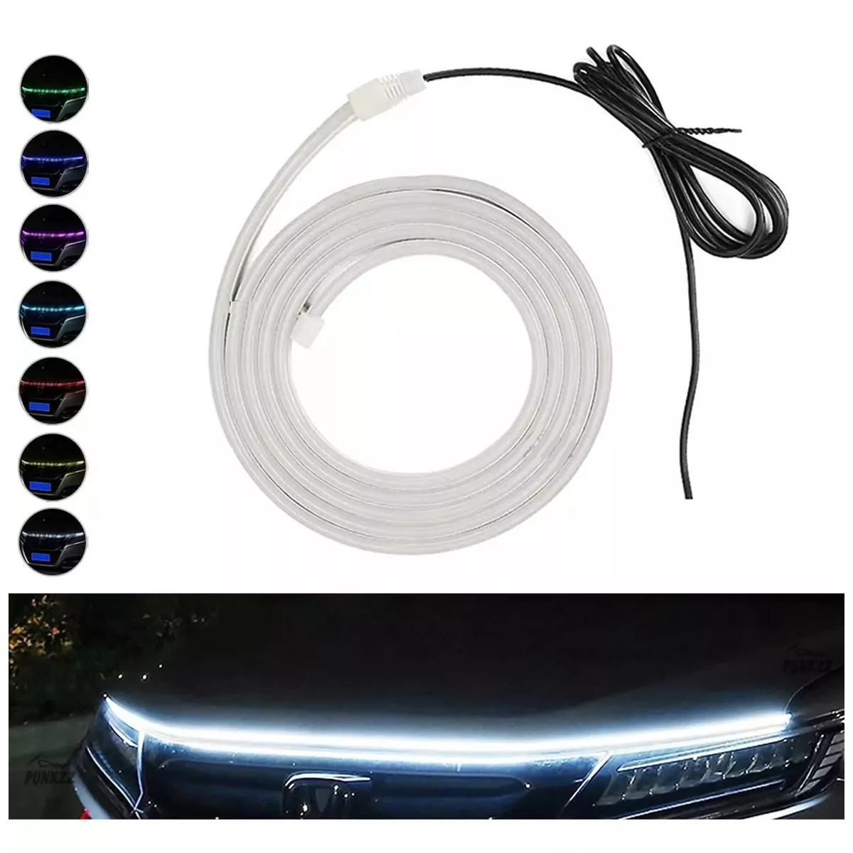 Foto 4 pulgar | Tira De Luces Led De Circulación Diurna Para Capó De Auto Eo Safe Imports Esi-12120 Blanco