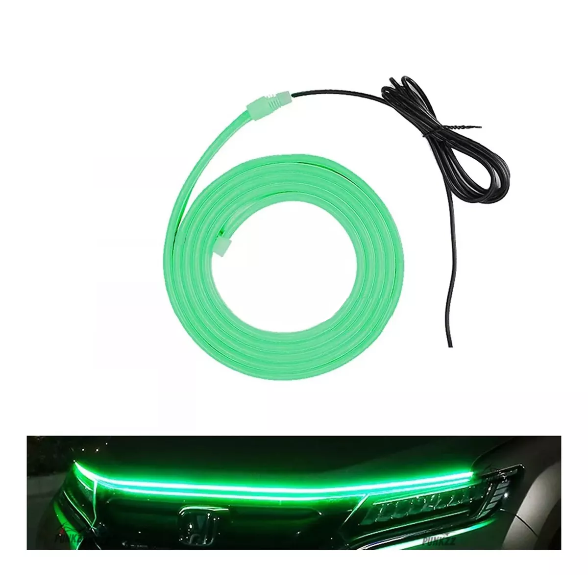 Foto 3 pulgar | Tira de Luces Led de Circulación Diurna para Capó de Auto Eo Safe Imports Esi-12123 Verde