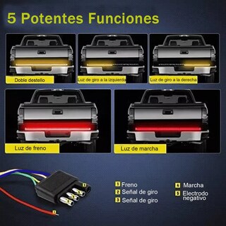 Foto 2 | Tiras Led Secuencial 120cm Eo Safe Imports Esi-16877 Multicolor