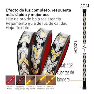 Foto 3 | Tiras Led Secuencial 120cm Eo Safe Imports Esi-16877 Multicolor