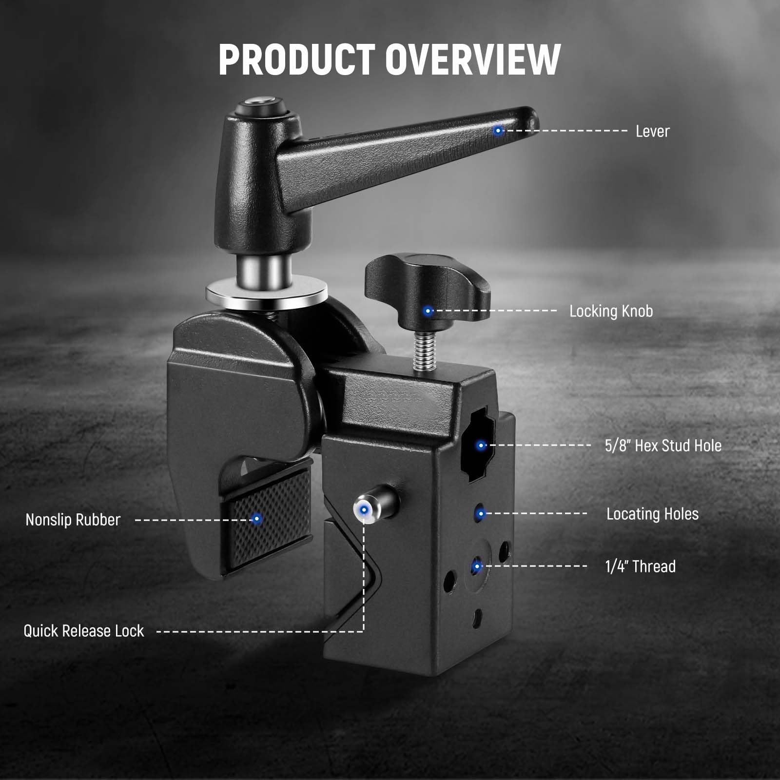 Foto 2 | Super Clamp Neewer Ua017 Carga Máxima 15 Kg - Venta Internacional